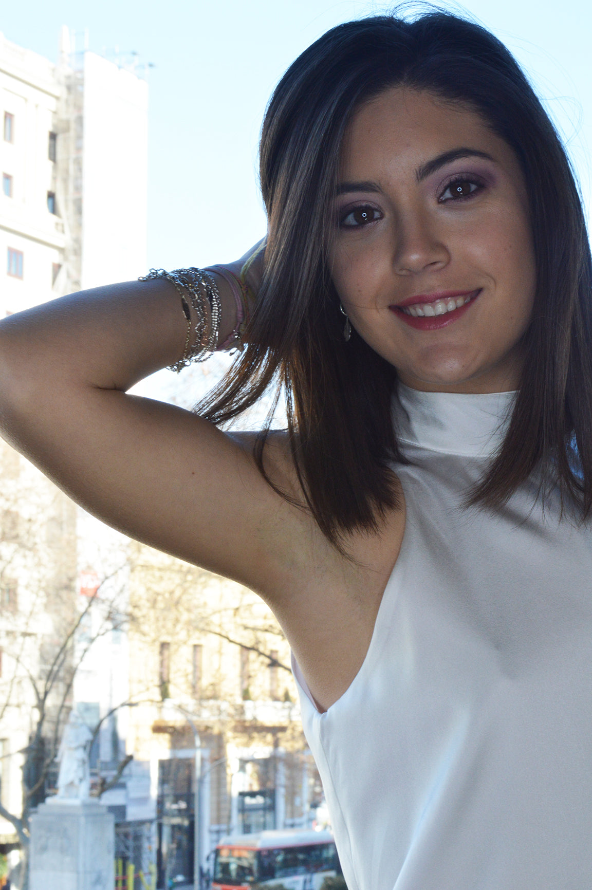 Blusa Halter en seda "Anna"